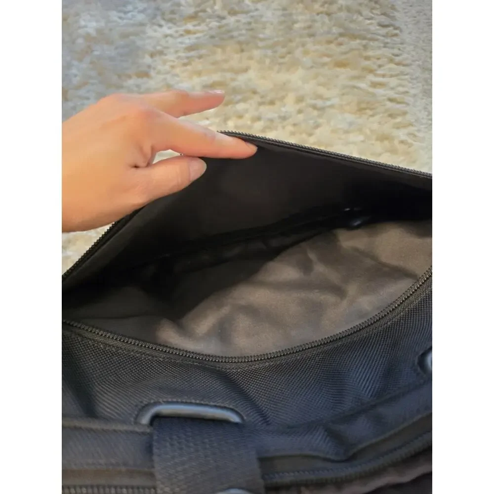 Tumi Men’s Black Ballistic Nylon Zipper Closure Briefcase 2 Way Laptop Bag